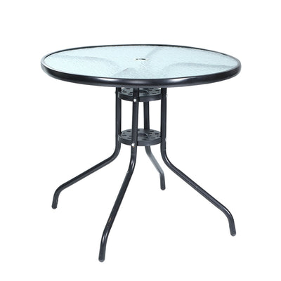 outdoor dining table glass