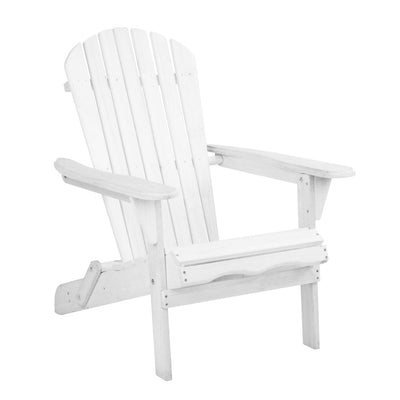 outdoor lounge pool patio chair wooden white adirondack 