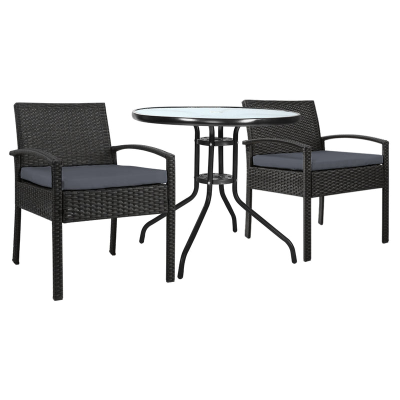 outdoor dining chairs and table set wicker black glass table 