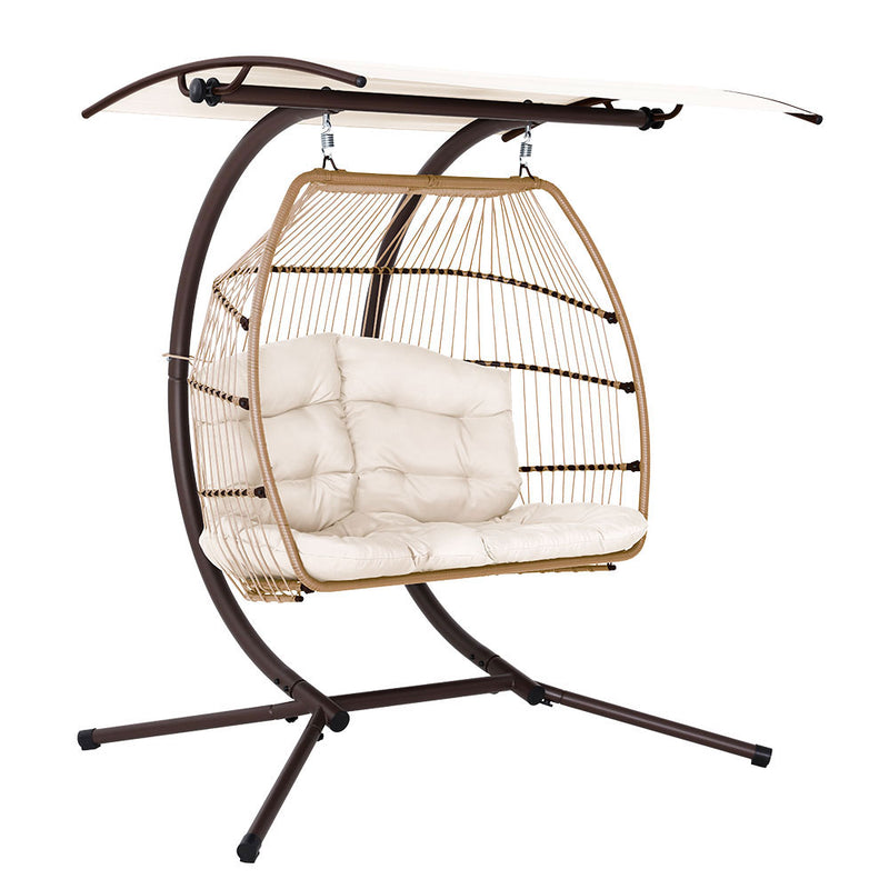 outdoor swing chair rattan 