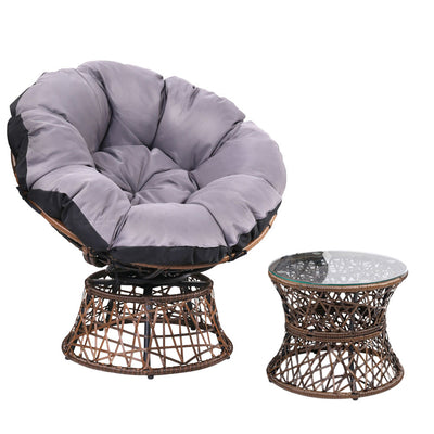 outdoor patio furniture chair and table 