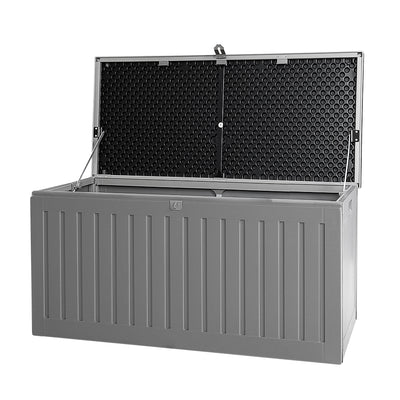 outdoor storage box tool chest grey 