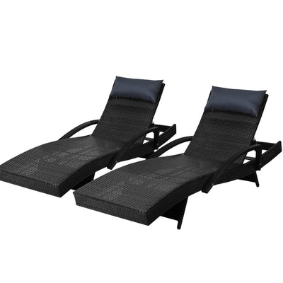 black wicker pool lounger chairs 