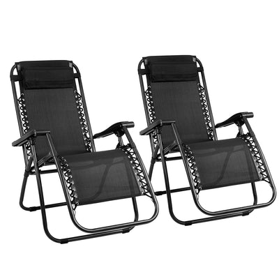 reclining outdoor lounge chairs black 