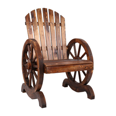 outdoor wooden wagon chair 