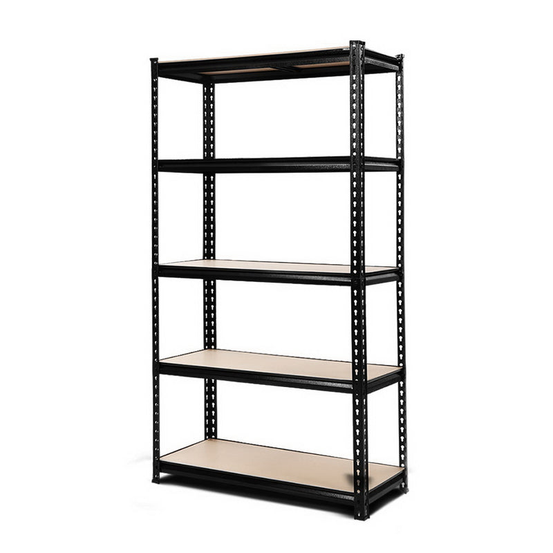 black 1.5m warehouse garage racking shelves 