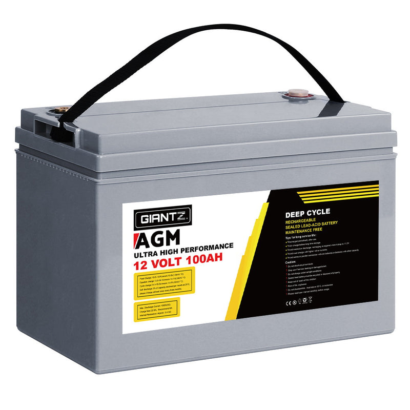 100Ah portable deep cycle battery 