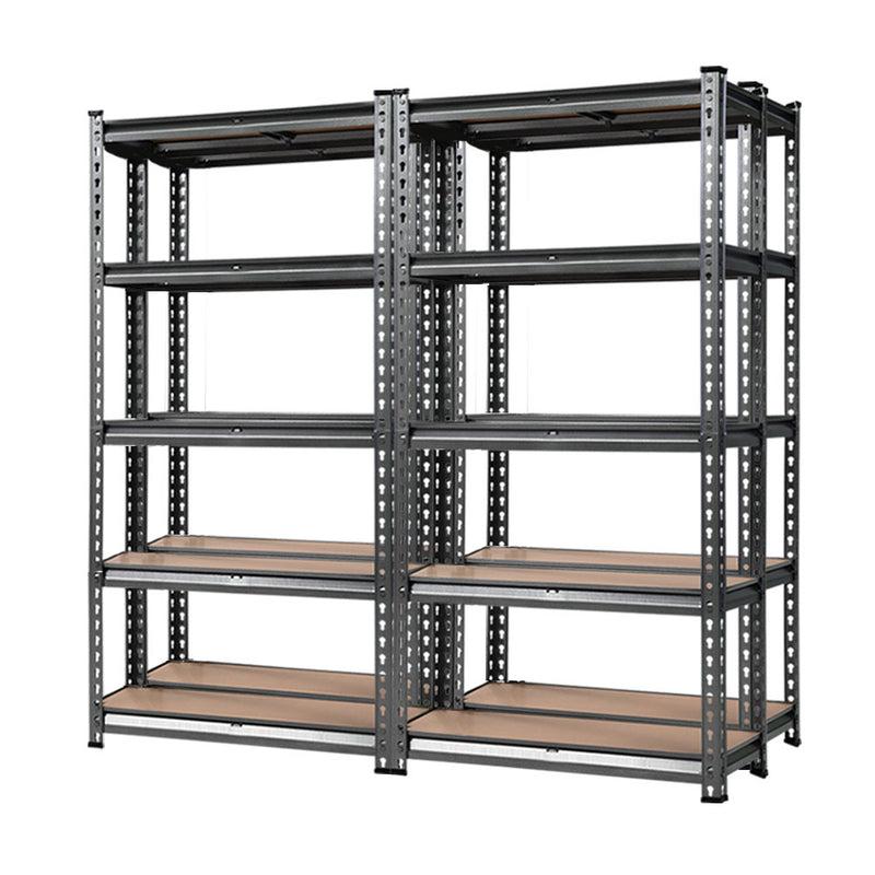 warehouse racking garage shelves charcoal 5 tier