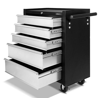 mechanic tool box cabinet black and grey silver