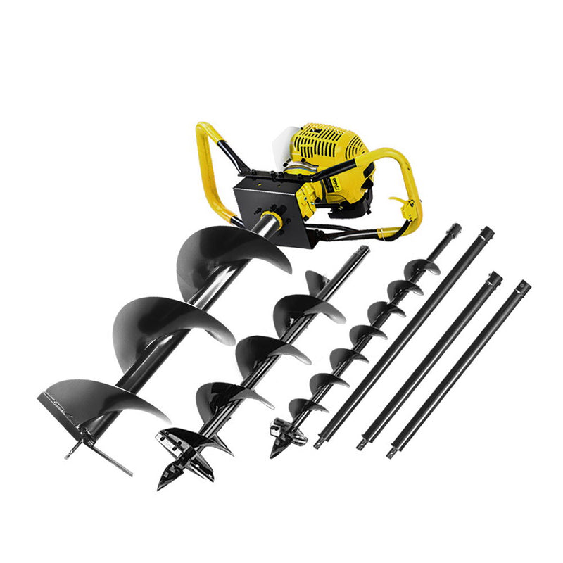 auger digger drill 80cc yellow