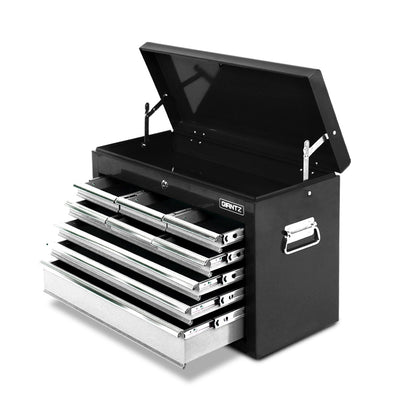 tool storage box 9 drawers black and grey 