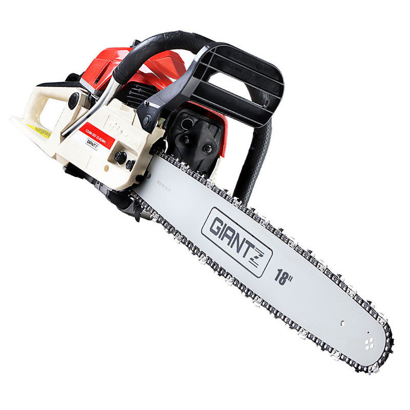 petrol chainsaw e-start 18"