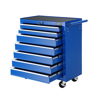 tool cabinet drawers blue storage 