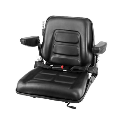 tractor seat black leather 