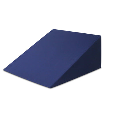 foam wedge back support pillow blue