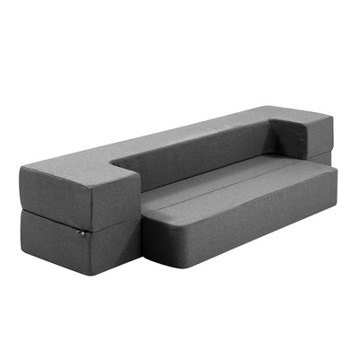 portable sofa bed grey 