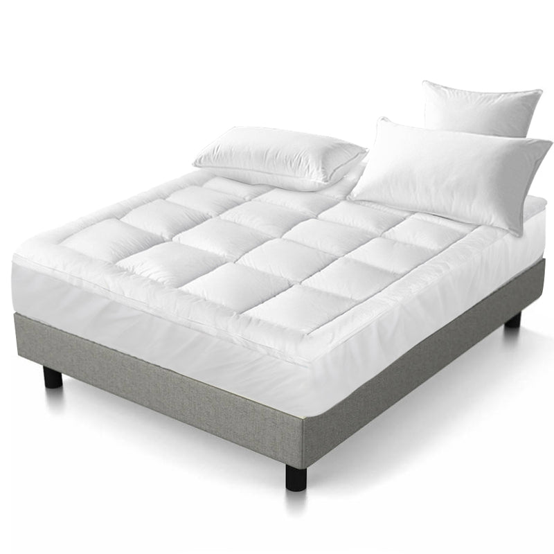 king single mattress topper bamboo fiber