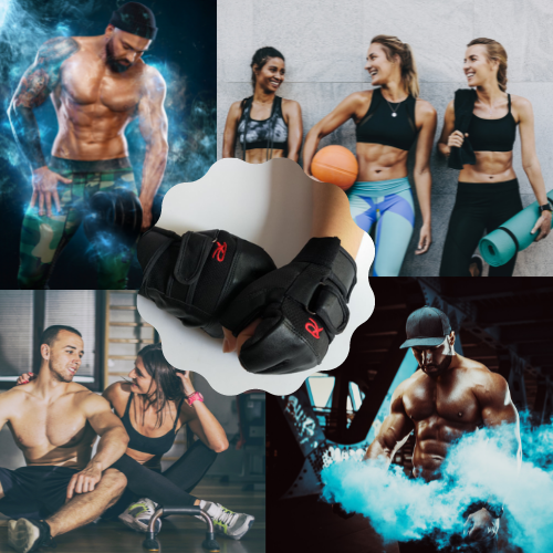 Unisex Black Fitness Gloves