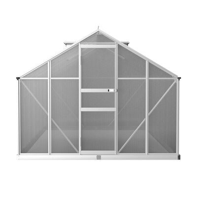 greenhouse aluminium garden shed polycarbonate 