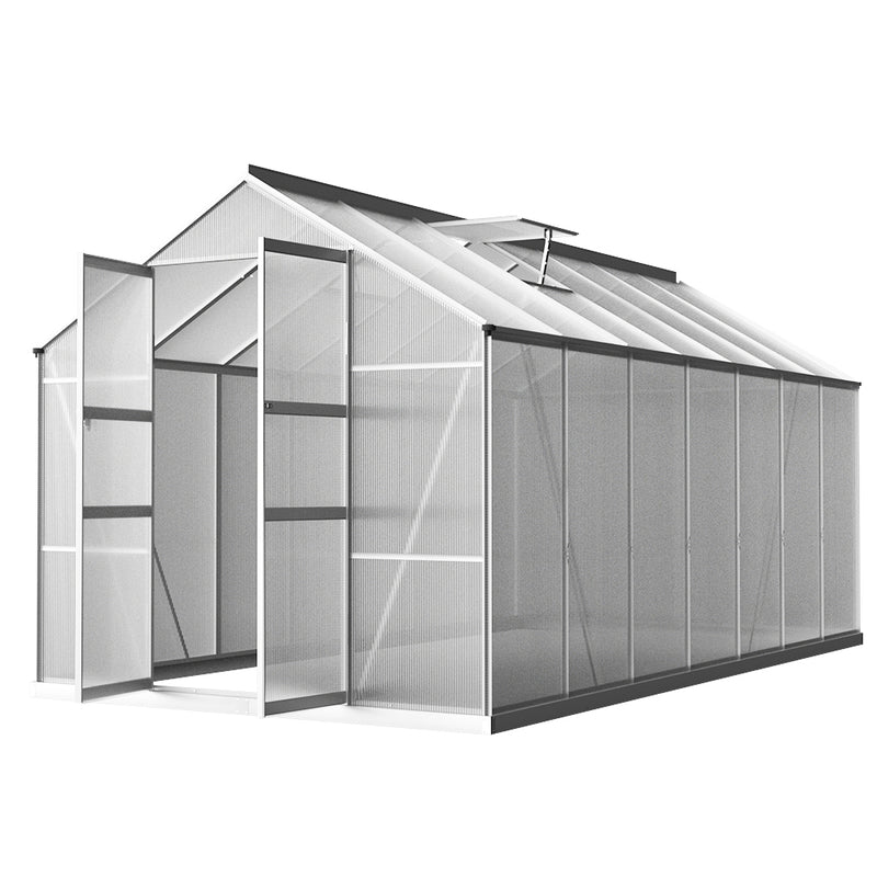 aluminium garden shed greenhouse 4.1 Meters Polycarbonate 