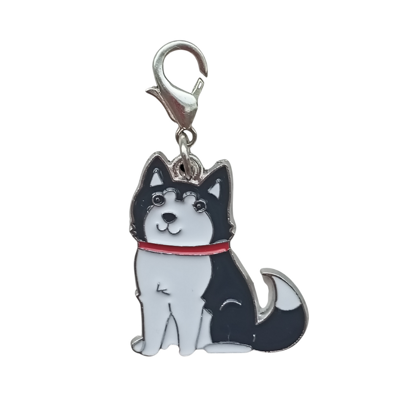 husky dog charm