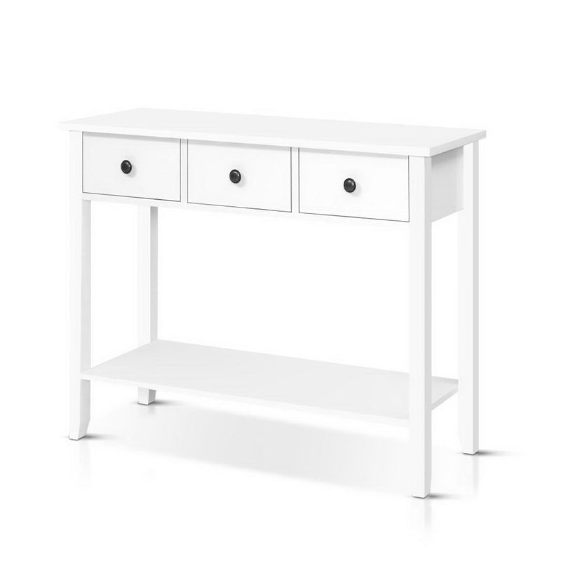 hallway console table white