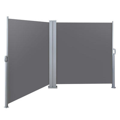 retractable patio screen panels grey 