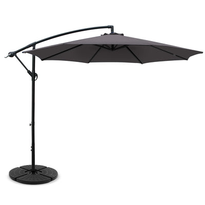 umbrella with base stand charcoal outdoor 