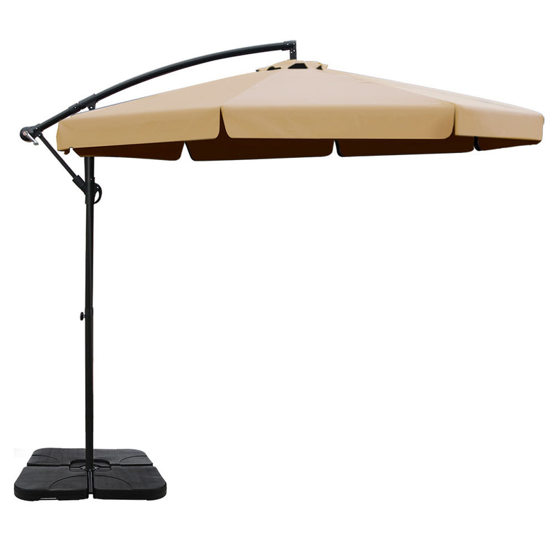 3m deck umbrella beige 