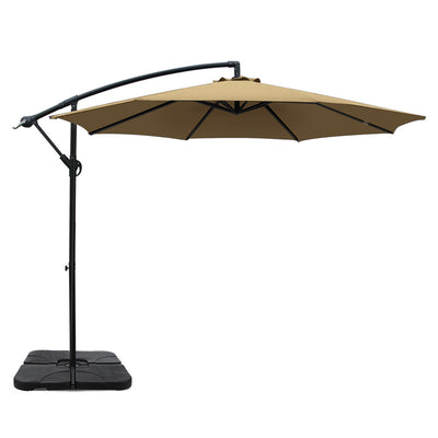 outdoor beige umbrella 