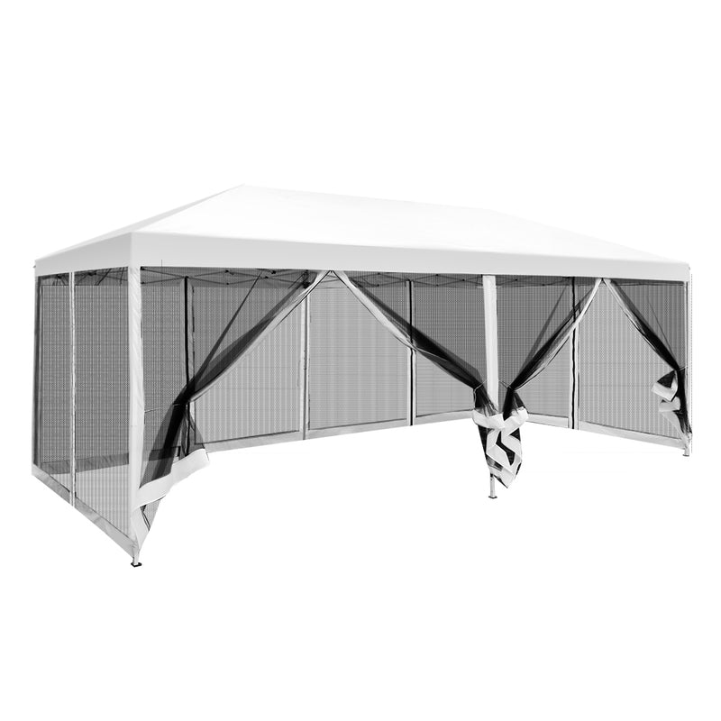 white wedding gazebo pop up tent 3x6m