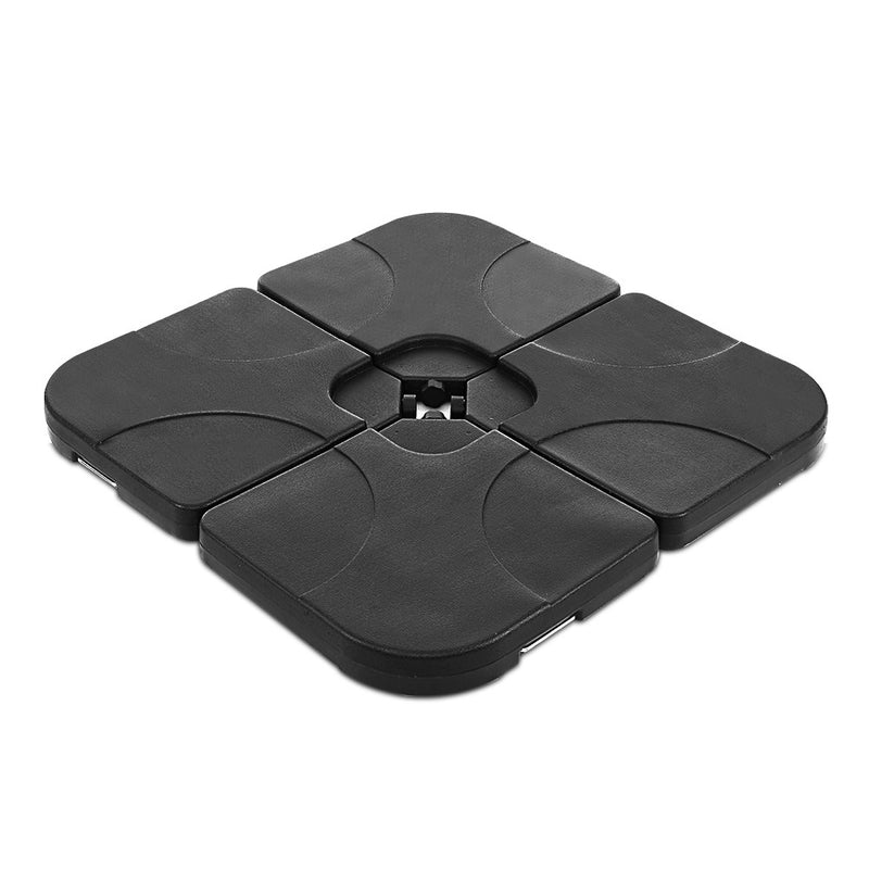 Set of 4 Umbrella Base Set Black