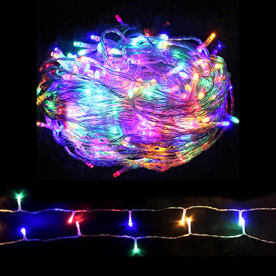 100m led Christmas string lights multi colour 