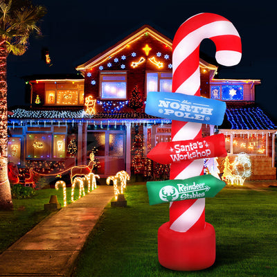 Christmas inflatable north pole guide 2.4 metres
