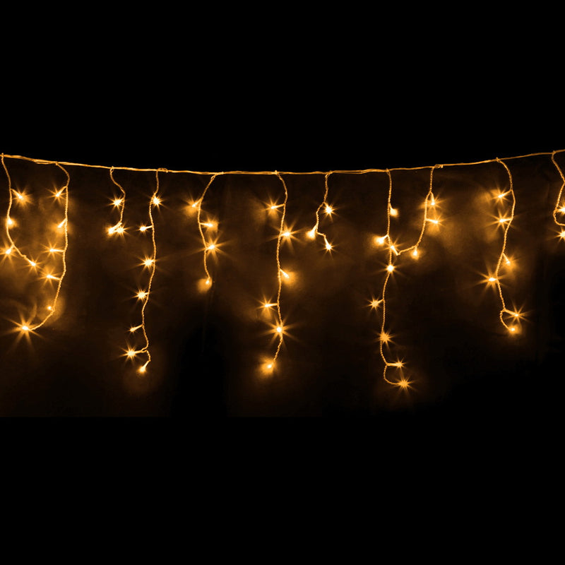 solar powered string lights warm light 20m 