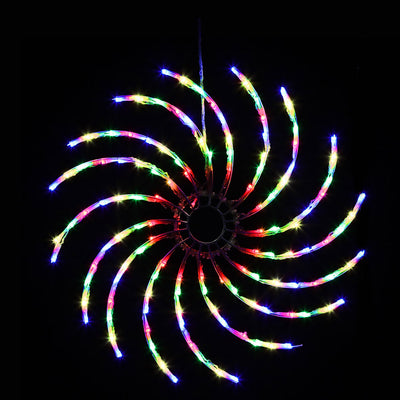 led Christmas spinner light décor multi colour 