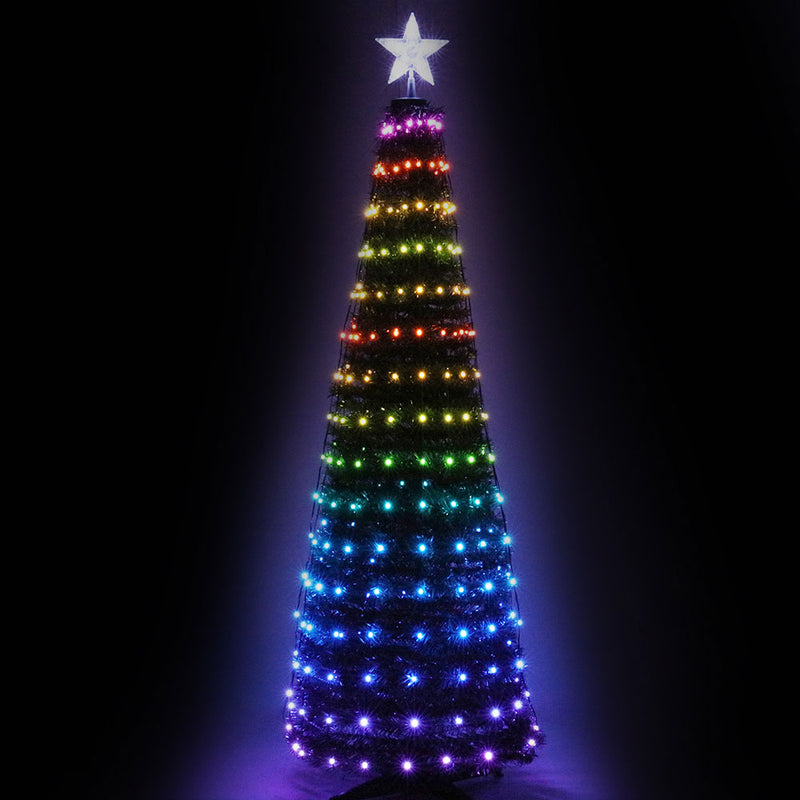 led Christmas tree 1.8m multi colour 