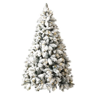 Christmas tree 2.1 metres snowy tips led warm lights