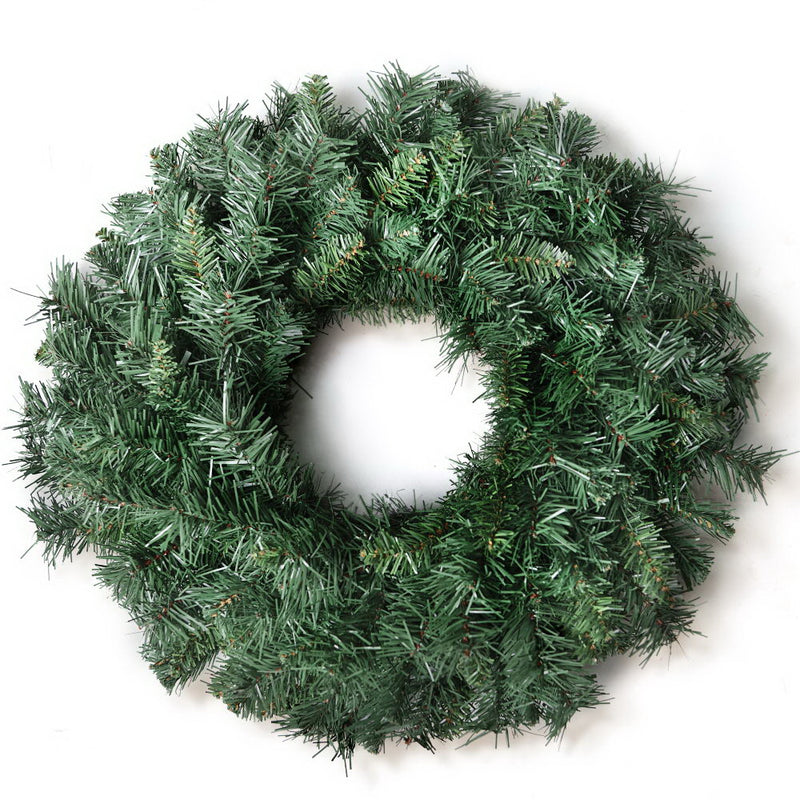 Christmas Wreath 60cm Plain Green 