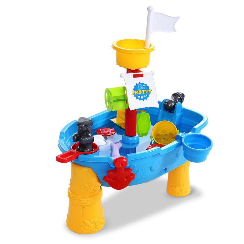 kids pirate ship sand and water table 