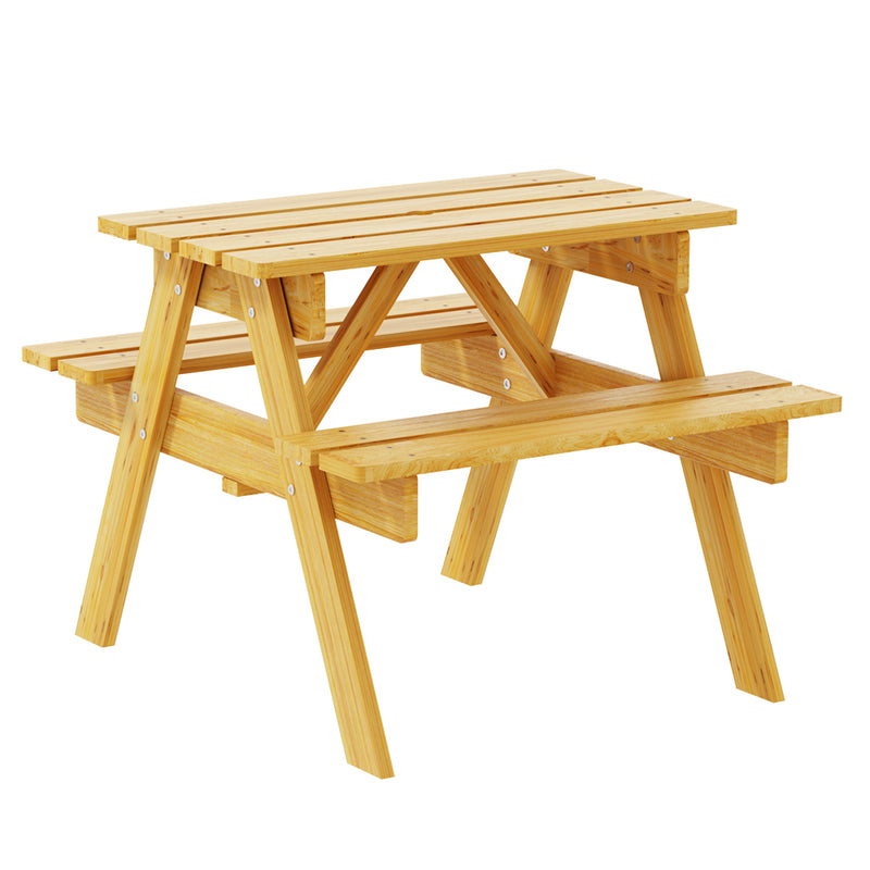 kids outdoor table and chairs wooden 