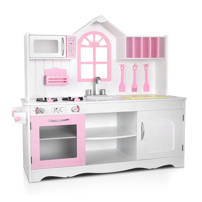  Kids Wooden Kitchen Pink