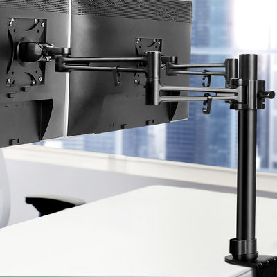 Artiss Monitor Arm Dual Desk Mount Screen Holder Bracket