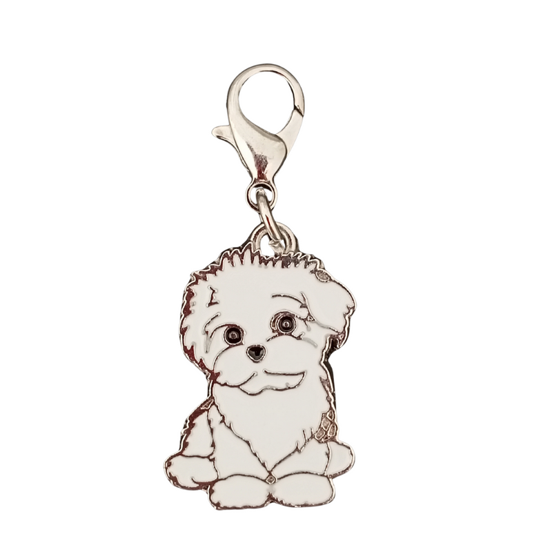 Maltese dog charm 