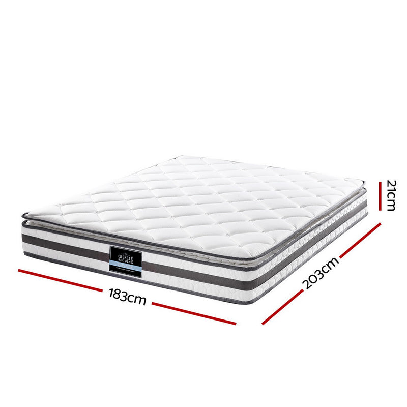 Giselle Bedding 21cm Mattress Pillow Top King