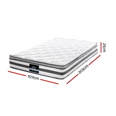 Giselle Bedding 21cm Mattress Pillow Top King Single