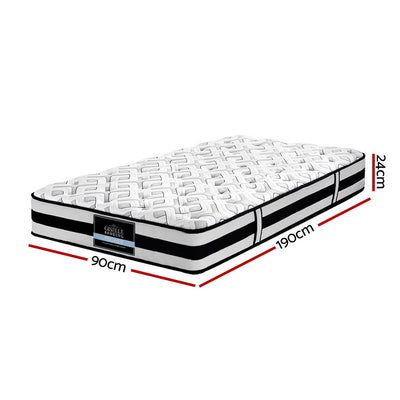 Giselle Bedding 24cm Mattress Super Firm Single