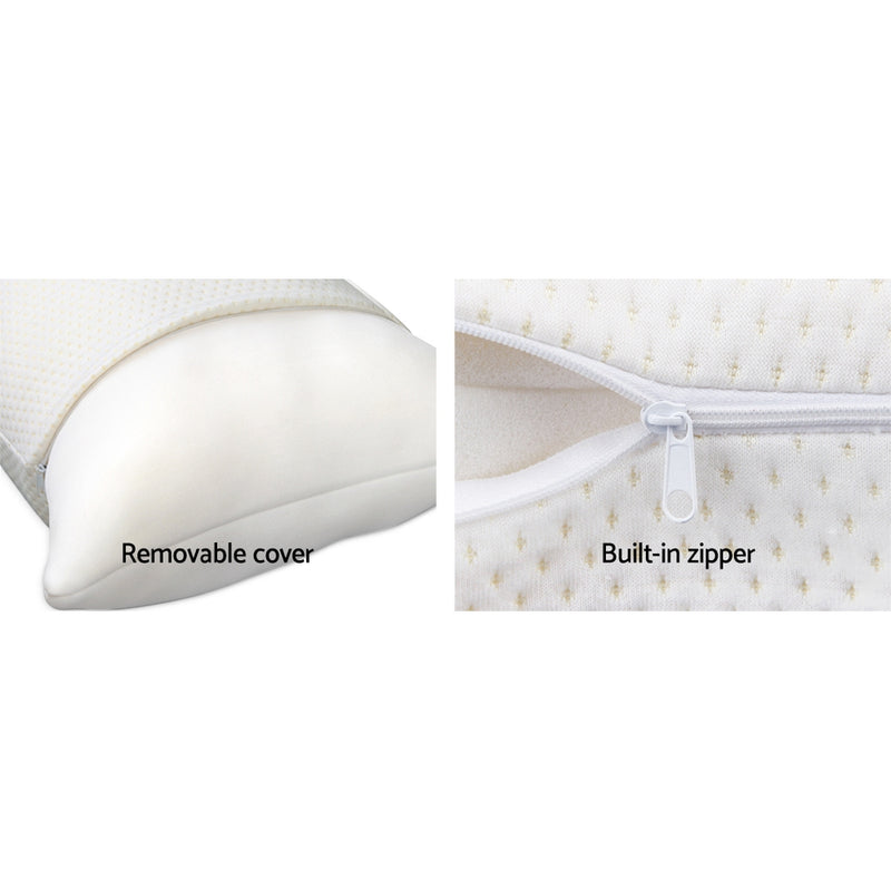 Giselle Bedding Memory Foam Pillow 19cm Thick Twin Pack