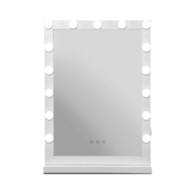 Embellir Hollywood Makeup Mirror With Light 15 LED Bulbs Vanity Lighted Stand