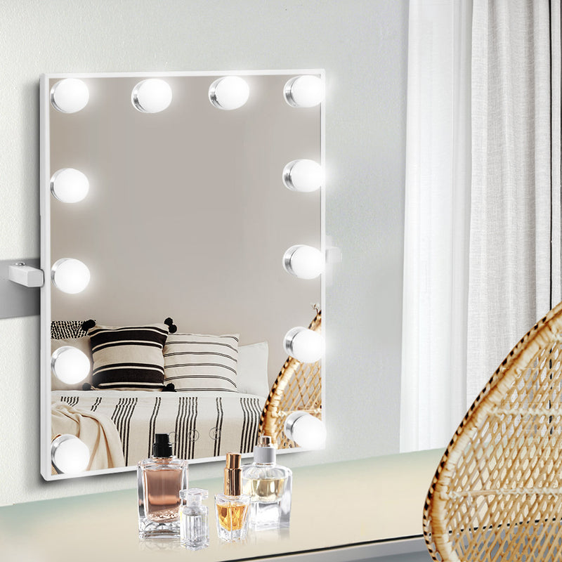Embellir Hollywood Wall mirror Makeup Mirror With Light Vanity 12 LED Bulbs